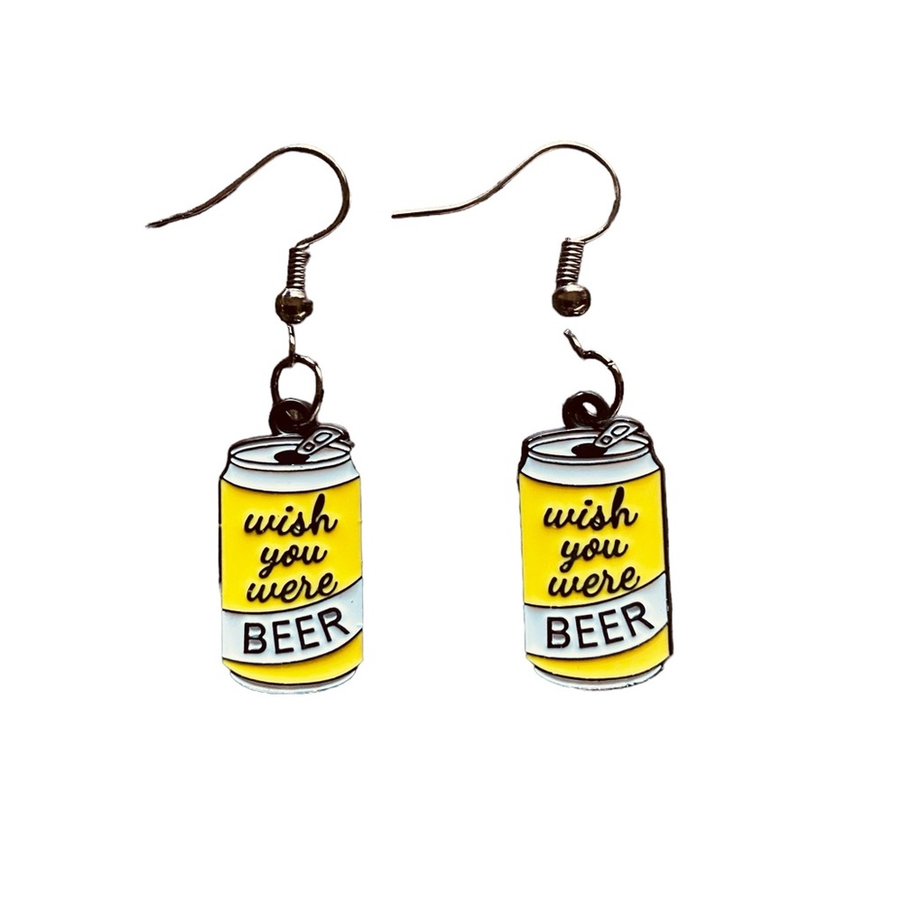 Wish You Were Beer Homer Simpson Earrings